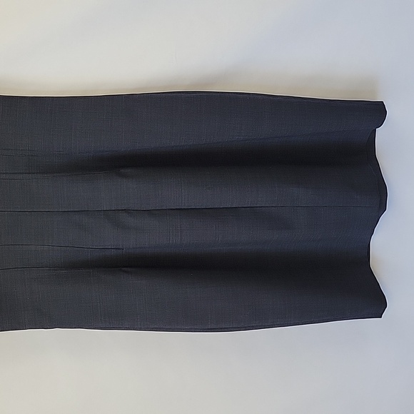 Elie Tahari Emory Wool Sheath Dress Grayed Navy Size 4 - Picture 10 of 15